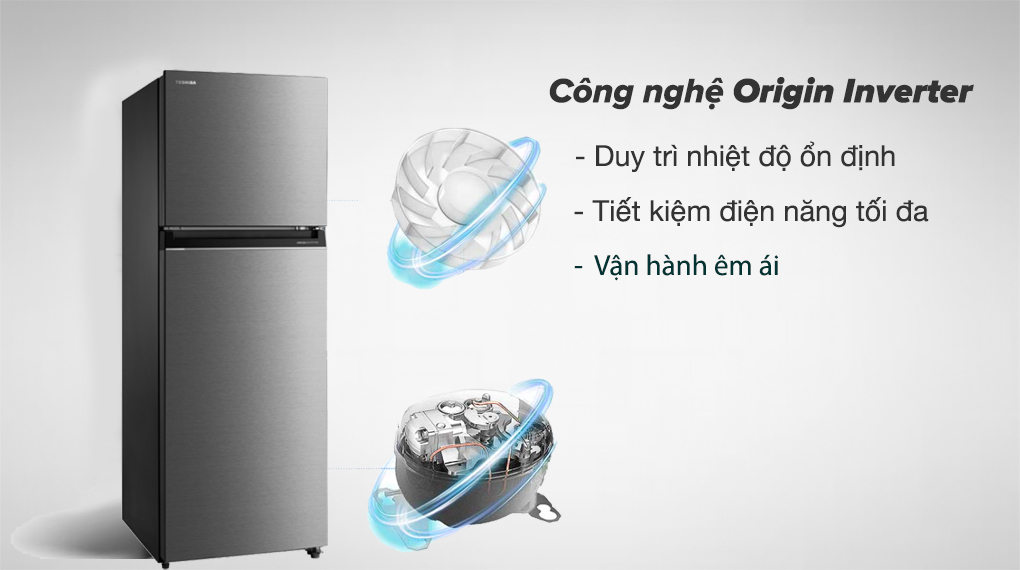 Tủ Lạnh Toshiba Inverter 312 Lít GR-RT416WE-PMV(58)-MM - công nghệ tiết kiệm điện